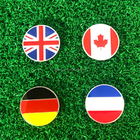 Accessoires de golf personnalisés avec logo, marqueurs de parcours de golf en alliage de zinc personnalisés, durables et légers avec logo