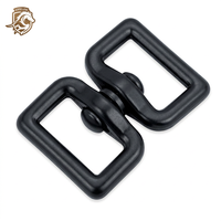 HORSELOVE Boucle pivotante en forme de 8 25*51mm 102095 Quincaillerie pivotante Mousqueton en alliage de zinc Durable Haute qualité Personnalisable