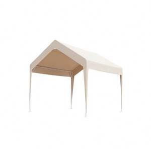 Abri de voiture portable en acier et aluminium, abri de garage en métal, construction avec poteaux en verre, auvent à 2 voies, abri de <span class=keywords><strong>camping</strong></span> gris préfabriqué, carport pliable - Product Image 1