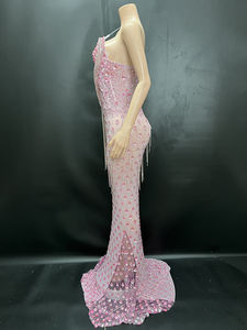 Abito da Sera Elegante Novance Y2848-C con Strass per Compleanno, <span class=keywords><strong>Abbigliamento</strong></span> <span class=keywords><strong>Sexy</strong></span> da <span class=keywords><strong>Donna</strong></span> per Club, Vendita all'Ingrosso di Fabbrica - Product Image 4