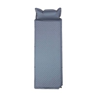 Matelas pneumatique auto-gonflant 210T Pongee avec revêtement PVC, oreiller intégré, matelas de randonnée léger et portable