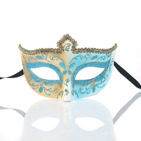 Masque de bal sexy en dentelle dorée pour femmes et filles, idéal pour les soirées costumées, les bals masqués et l'Halloween