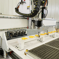 Routeur CNC Anben pour le travail du bois, double broche, multi-têtes, 2/3 axes, contrôle DSP Mach3, 9kW, machine de gravure, moteur, boîte de vitesses, roulement
