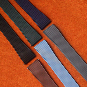 Jettda alta calidad 20/22mm cortado a medida FKM bandas de reloj de goma correa de reloj impermeable correas de goma con estampado tropical CTS - Product Image 3