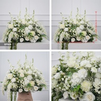Dekorasi Pernikahan Hot Sale 80cm Bunga Peony Wisteria Putih untuk Dekorasi Lorong dan Jalan Masuk Pernikahan