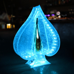 Ace Of Spades Plastic Wine Cooler With Led <b>Light</b> For Party Bar Ktv Use - Product Image 1