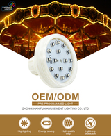 2025 Alibaba nouveauté LED lumière de foire AC24V E14 RGB point d'amusement lumières pour carnaval manèges IP65 corps en plastique