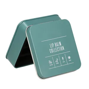 OEM ODM Custom Logo Square Metal Tin Can with Inner Tray Tin Box for Various Products