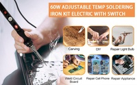 Juego de Herramientas Eléctricas Multifuncionales para Reparaciones, Herramientas Completas para Electricistas, Kits de Soldadura para Reparación de Móviles