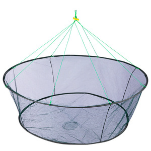 Filet de pêche pliable en nylon maillé, filet de bassin, filets pièges pour crevettes, anguilles, loches, filets de levage de type ouvert 80cm 100cm 150cm 200cm - Product Image 2