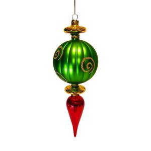 Professionele leverancier glazen kalebas glazen klassieke geassorteerde kleuren kerst hangende ornament feestdecoratie cadeau - Product Image 4