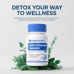 Kapsul pembersih usus besar pabrik mempromosikan pencernaan sehat merangsang metabolisme dan manajemen berat suplemen Detox - Product Image 6