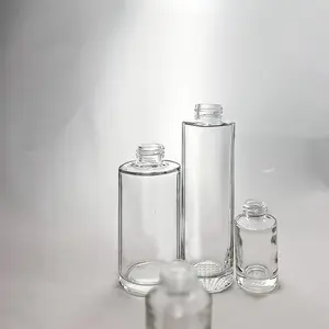 Özel Logo 3ml 5ml 10ml 15ml 20ml tüp tipi şeffaf nötr borosilikat parfüm uçucu yağ cam şişe