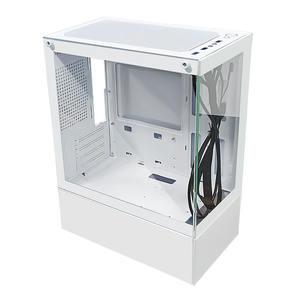 <span class=keywords><strong>Prix</strong></span> d'usine MANMU Boîtier pour PC de jeu Tours d'ordinateur MicroATX blanches avec boîtier de <span class=keywords><strong>tour</strong></span> intermédiaire en verre trempé - Product Image 4
