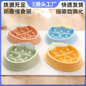 Daoge Bol de nourrissage lent pour animaux de compagnie 24,3x18,2x4,6 cm PP antidérapant pour chats et chiens - Product Image 5