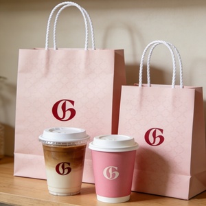 Gobelets en papier professionnels gaufrés argentés 12oz, jetables, pour café, avec encre de qualité alimentaire, pour la vente en gros aux cafés et commerces. - Product Image 6