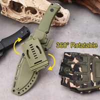Couteau tactique de camping personnalisable Bochen, lame en acier inoxydable, manche en plastique, qualité DIY pour la survie en plein air et la chasse