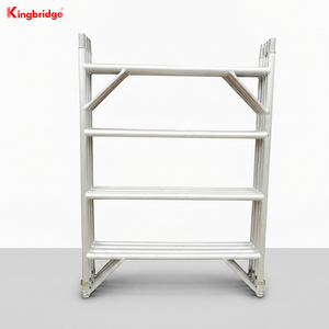 Échafaudage d'accès pliable en aluminium haute résistance avec design traditionnel pour utilisation extérieure en appartement, hauteur 5m - Product Image 4