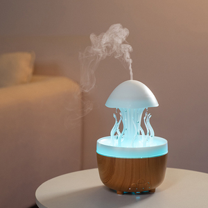 Creative Raindrop Jellyfish Aromatherapy Machine Large Capacity Water Tank Humidifier Essential Oil Diffuser Ambient Night Light