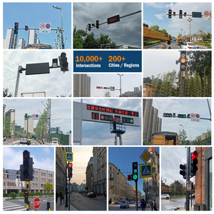 Feu de signalisation circulaire LED premium de 400 mm (16 pouces) avec affichage du compte à rebours pour les parkings de centres commerciaux - Product Image 5