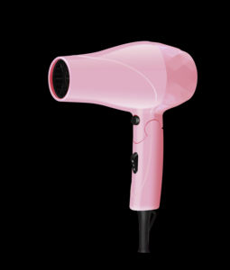 Sèche-cheveux pliable à vitesse de vent réglable, multi-vitesses, haute puissance, ions négatifs, corps en plastique noir dégradé, utilisation à domicile et en voyage - Product Image 4