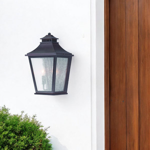 Lampada da parete per esterni a due luci in bronzo antico HMS XL - Product Image 1