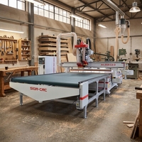 Sistem Pemuatan/Pembongkaran Otomatis 3-Axis ATC CNC Router, Efisiensi Tinggi, Pemrosesan Massal, Produksi Massal Panel Kabinet
