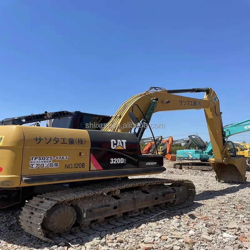 used cat 320d excavator heavry 20tons original second hand cat 320d excavator crawler digging used 20ton Caterpillar excavators