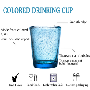 Samyo Custom Mexican Bubble Pink Colored water juice Glass Tumbler Cup <span class=keywords><strong>bicchieri</strong></span> da bere - Product Image 3