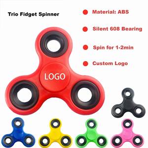 Juguetes Antiestrés Personalizados con Logotipo, Trio Fidget Spinner, Ideales para Eventos y Regalos Promocionales - Product Image 1