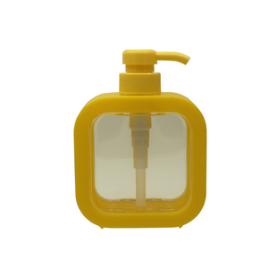 Hot Bán 300Ml 500Ml Rỗng Rõ Ràng Màu Hồng Nhựa Phẳng Hình Cơ Thể Rửa <span class=keywords><strong>Dispenser</strong></span> Chai Bơm Lại Tắm Nước Rửa Tay Với Bơm - Product Image 4