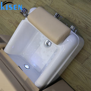 Chaises de manucure et pédicure modernes à prix de gros, mobilier de salon de beauté et SPA, avec bain de pieds à jets personnalisé et massage intégré - Product Image 6