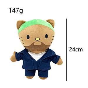Nuovo Peluche Hello <span class=keywords><strong>Kitty</strong></span> Artist, Bambola di Peluche HK Kt <span class=keywords><strong>Cat</strong></span>, Cuscino Morbido a Forma di Mostro Verde - Product Image 5