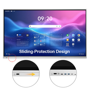 65 75 pouces 4k écran tactile écran plat interactif LCD tableau intelligent numérique pour les écoles d'enseignement tableau blanc interactif - Product Image 2
