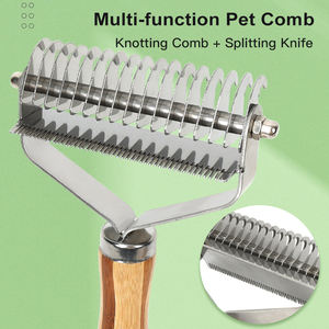 프로 언더 코트 손질 도구 고양이 detatting 브러쉬 느슨한 모피를위한 개 destedding 빗 - Product Image 3