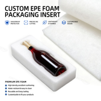Insert en mousse EPE personnalisé, protection antichoc, doublure anti-collision, emballage en mousse perlée pour le transport et le stockage de bouteilles de vin