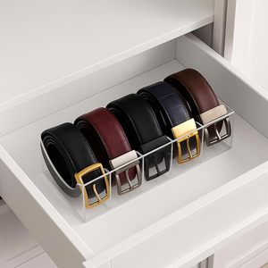 Acrylic 5 ngăn lưu trữ Rack, vành đai tổ chức hộp, tủ quần áo Tie và BOW TIE Hiển thị trường hợp. - Product Image 5