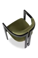 Chaise de salle à manger en bois massif noir au design moderne VL avec accoudoirs pour la maison, le restaurant, l'hôtel, les négociations, meubles de loisirs nordiques