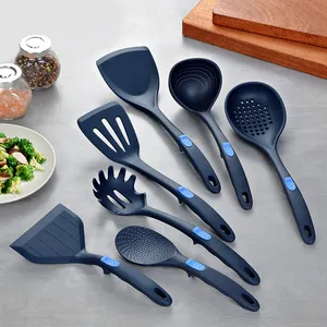 Ensemble d'ustensiles de cuisine en Silicone, 7 pièces, résistants à la chaleur, facile à nettoyer, de haute qualité, vente en gros sans BPA