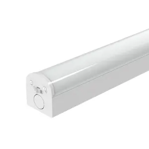 Toppo-Sensor PIR para iluminación comercial, T8 Wega Batten, 120 grados, 125LM/W, regulable, instalación única o conectable