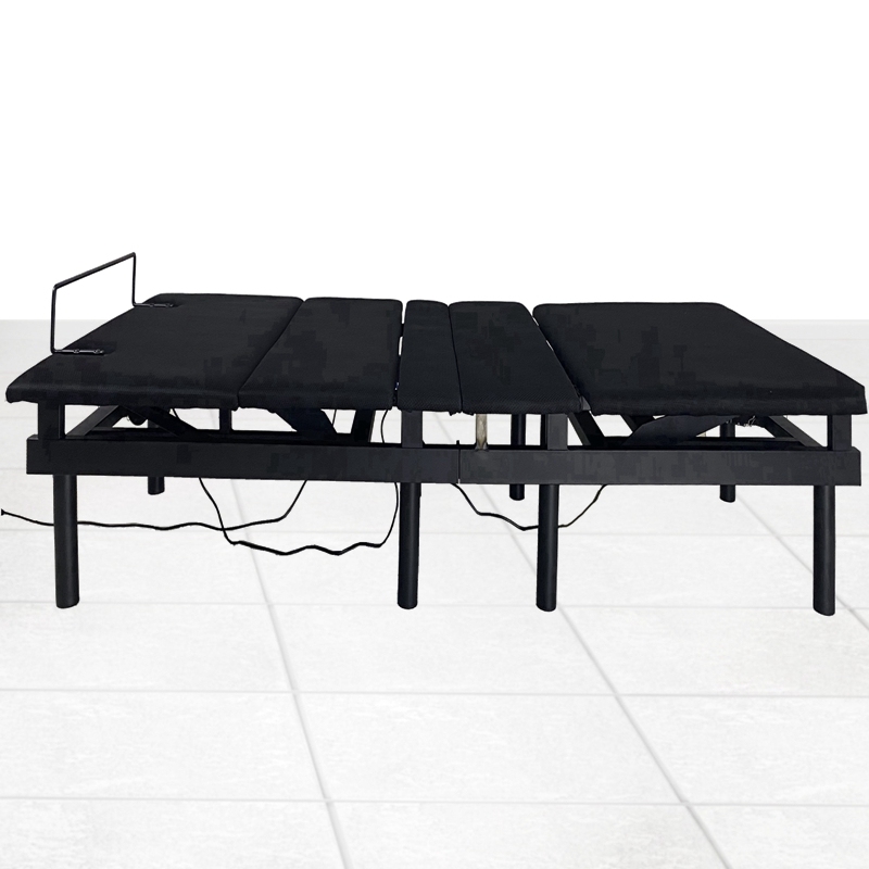 Stable Quality Black Frame Modern Steel Design Adjustable Bed Base