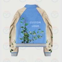 Maßgefertigte OEM/ODM Stickerei Herrenjacke Einreihig mit Umlegekragen Dicke Warme Schwere Baumwoll-Strickjacke Herren Fleecejacke
