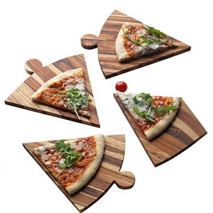Plateau à pizza en bois personnalisé, planche de service pour restaurants, pizzerias, cafés, événements, mariages, réceptions d'entreprise - Product Image 1