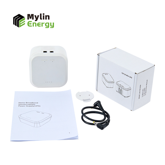 Portable 12V 5A 12000mAh Lithium Mini UPS for Stable Backup Power to Router Modem Surveillance Camera Wireless Network