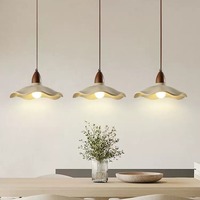 Lampe suspendue de style Wabi-Sabi japonais, réglable en hauteur, lumière chaude, en fer et ciment, pour chambre à coucher et maison d'hôtes
