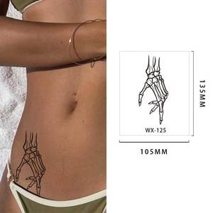 Autocollant de tatouage temporaire pour bras, imperméable, transfert manuel, décalcomanie artistique corporelle, lot pour fête, pour hommes et femmes, usage professionnel pour festivals - Product Image 2