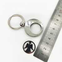 Pièce de monnaie en forme d'ange personnalisée en usine avec porte-clés, pièce de monnaie pour chariot d'ange