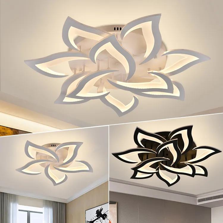 Smart Lighting Modern Indoor Surface Mounted Flower Fancy Lamp cucina camera da letto soggiorno plafoniere a Led