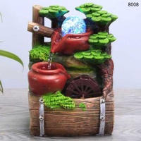 Décoration de réservoir de poissons arbre de bon augure rocaille eau mini fontaine Festival cadeau bureau micro paysage