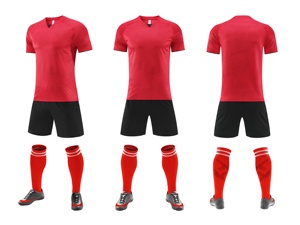 Maillots de football de haute qualité uniformes logo personnalisé en gros respirant séchage rapide deux pièces hommes Football ensembles de maillots - Product Image 3